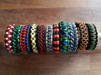 Paracord bracelet faldskærmsline armbånd 1lollik