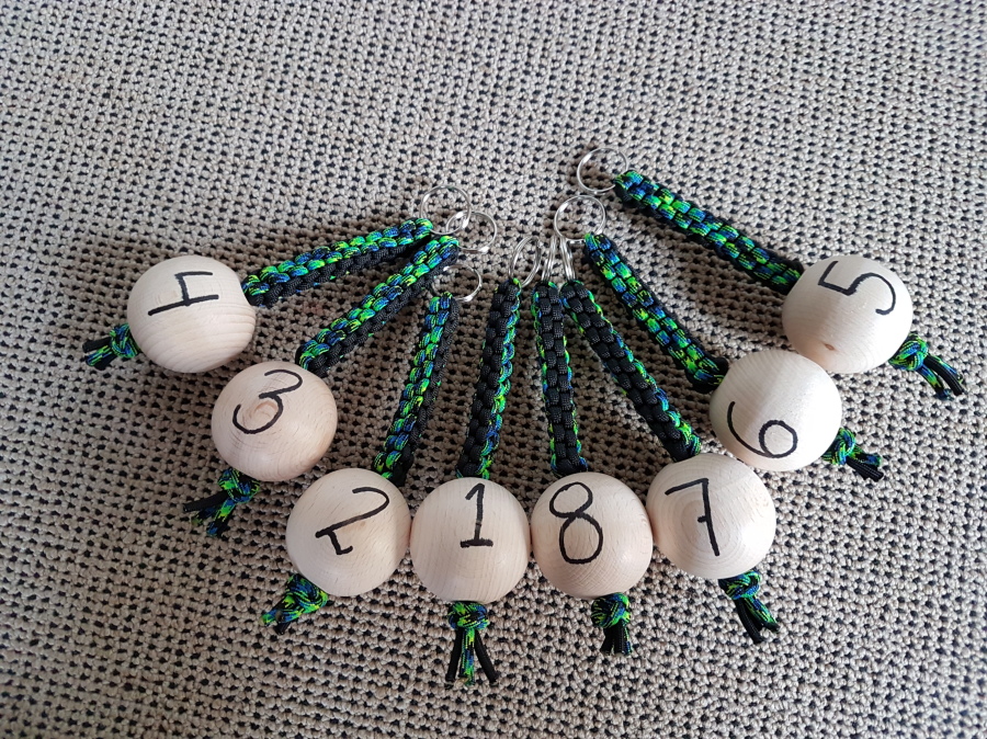 paracord faldskærmsline nøglering